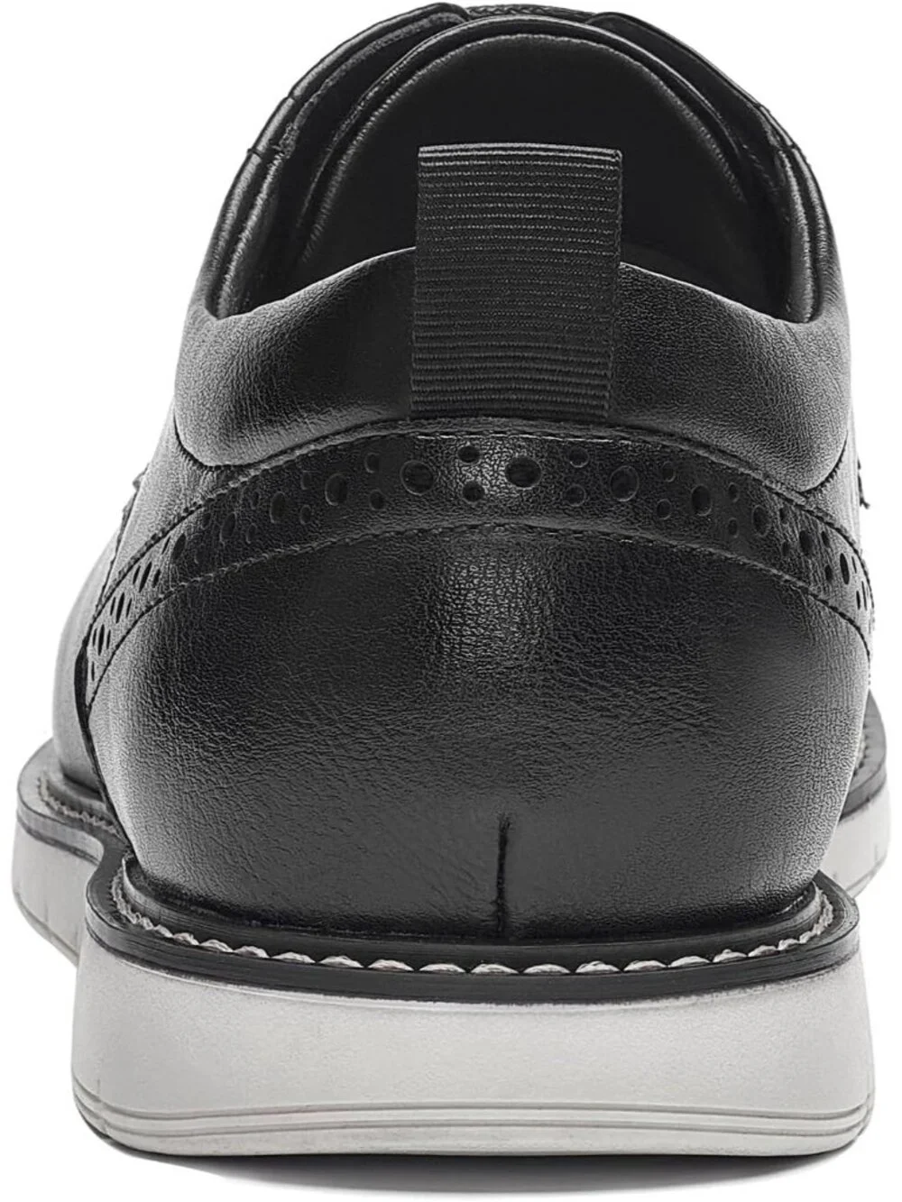 Men's Black Wingtip Casual Leather Lace Up Fit Brogue Oxford Office Dress Shoes